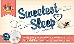 Serta’s Sweetest Sleep Giveaway Sweepstakes