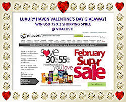 Luxury Haven: Valentine's Day Vitacost Giveaway