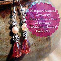 Created By Laurie: Winner's Choice Of Earrings Giveaway