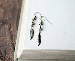 Fine And Feathered: Feather Earrings Giveaway