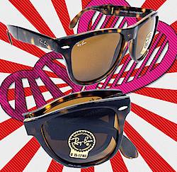EyeglassDotCom Pair Of Folding New Wayfarer Ray Ban Sunglasses Giveaway