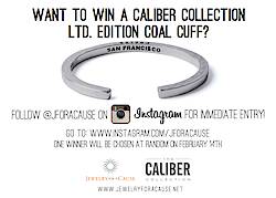 JforaCause Caliber Collection COAL Cuff Giveaway