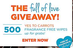 Yes To Carrots The Full Of Love Sweepstakes