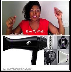 Monae Artistry Hair and Makeup: T3 Featherwieght Blowdryer Giveaway
