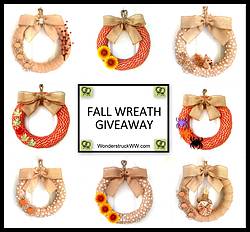 Wonderstruck Weddings & Wreaths: Fall Burlap Wreath Giveaway