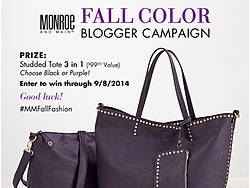 Suburban Style Challenge: Monroe and Main Studded Tote 3 in 1 Giveaway