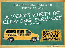 Stanley Steemer Back to School Sweepstakes