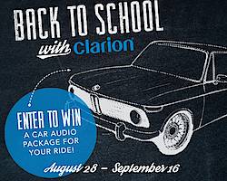 Back to School With Clarion Sweepstakes