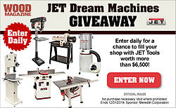 WOOD Magazine Jet Dream Machines Sweepstakes