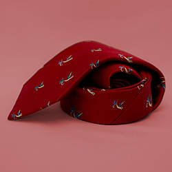 Edwin Pireh Birdie Red Silk Tie Giveaway