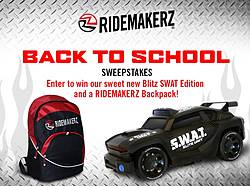 Ridemakerz Back to School Sweepstakes