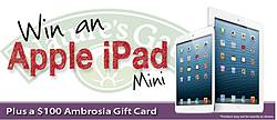 Ambrosia Natural Foods Apple iPad Mini Giveaway