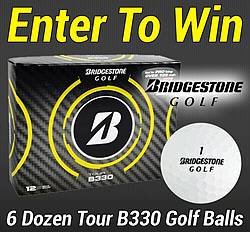 Rock Bottom Golf Bridgestone Tour B330 Golf Balls Sweepstakes