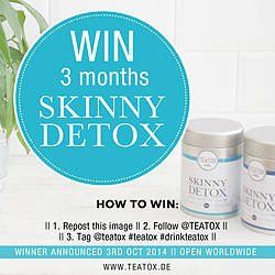 TEATOX 3 Months Supply of the TEATOX SKINNY DETOX Plan Giveaway
