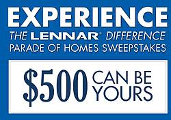 Lennar Minnesota Experience The Lennar Difference Parade of Homes Sweepstakes