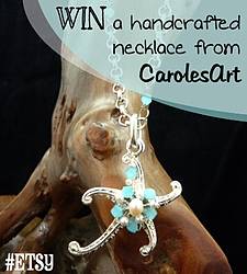 Pixel Berry Pie Designs: Handcrafted Chalcedony Starfish Necklace Giveaway