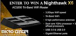 Micro Center Netgear Nighthawk X6 Tri-Band WiFi Router Sweepstakes