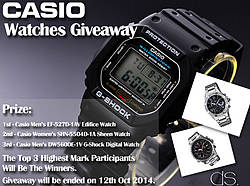 DSstyles Stylish Casio Watches Giveaway