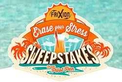 Pilot Corporation of America FriXion Erase Your Stress Sweepstakes
