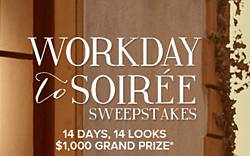 Bebe Workday to Soirée Sweepstakes