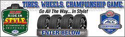ACC 2014 Tire Pros Ride in Style Football Sweepstakes