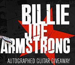 zZounds Billie Joe Armstrong Signed Guitar Sweepstakes