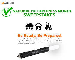 Satechi National Preparedness Month LightMate Sweepstakes