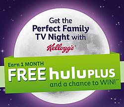Kellogg’s Kroger Nighttime Snacking Hulu Plus Instant Win Game