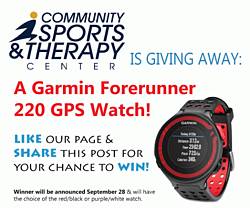 Community Sports & Therapy Center Garmin Forerunner 220 GPS Watch Giveaway