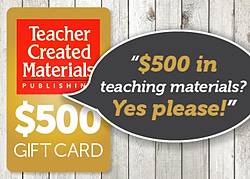 Edutopia $500 Teacher Supply Gift Card Giveaway