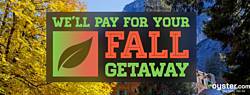 Oyster We'll Pay for Your Fall Getaway Sweepstakes