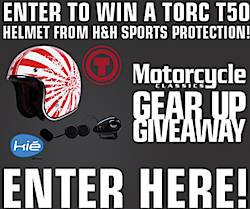 Motorcycle Classics September / October H&H Gear Up Giveaway