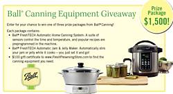 Mother Earth News Ball Canning Equipment Giveaway