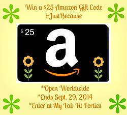My Fab Fit Forties: $25 Amazon Gift Code Giveaway