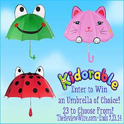 Review Wire: Kidorable Umbrella Giveaway