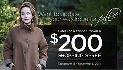 Naturals Fall Fashion Shopping Spree Sweepstakes