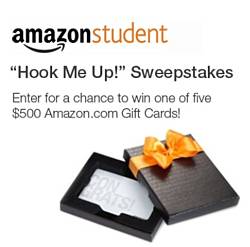 Amazon Student Hook Me Up! Sweepstakes