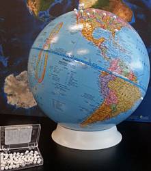 1-World Globes Push Pin Globe Giveaway