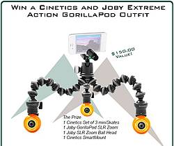 AvidMax Outfitters the Cinetics and Joby Extreme Action GorillaPod Outfit Giveaway