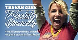 Toyota Fan Zone Weekly Giveaway Sweepstakes