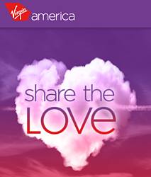 Virgin America Share the Love Sweepstakes