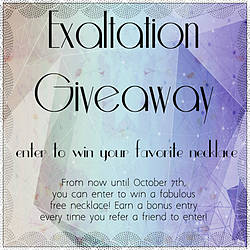 Exaltation Personalized Necklace Giveaway