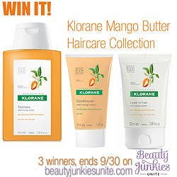 Beauty Junkies Unite: Klorane Mango Butter Haircare Collection Giveaway