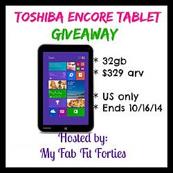 My Fab Fit Forties: Toshiba Encore Tablet Giveaway