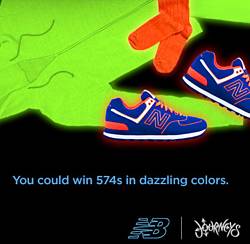 Journeys Neon Lights 574s From New Balance Sweepstakes