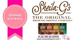 Reviews by Pink: Sheila G’s Brownie Brittle Giveaway