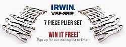 eToolsCity Lucky 7 Irwin Vise Grip Free Tools Giveaway