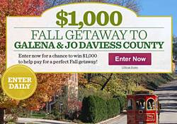 Midwest Living Fall Getaway to Galena & Jo Daviess County Sweepstakes