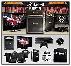 American Musical Supply Marshall Ultimate Man Cave Giveaway