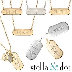 Mimi and Chichi: Stella & Dot Monogrammed Necklace